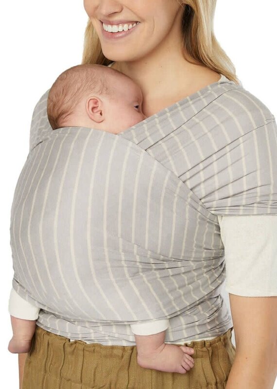 Ergobaby Aura Baby Wrap Draagdoek Grey Stripes