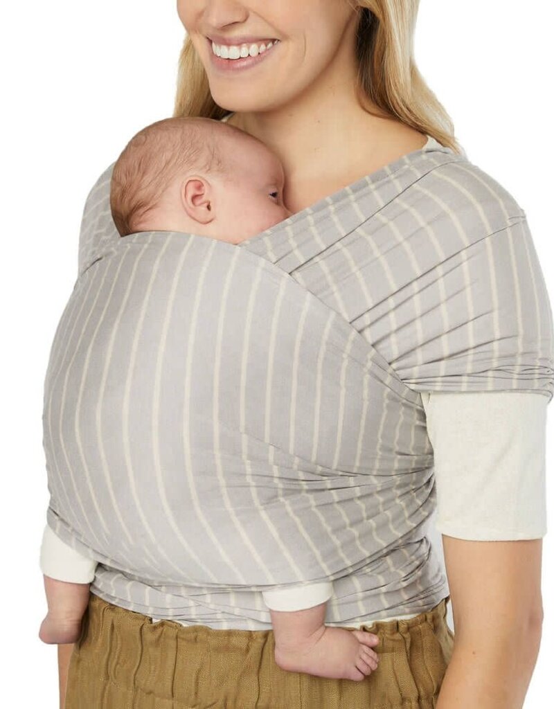 Ergobaby Aura Baby Wrap Draagdoek Grey Stripes