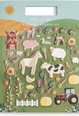 Mushie Reusable Sticker Set Farm