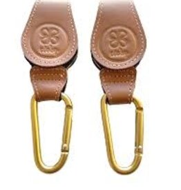 Cloby Stroller Hooks - Brown