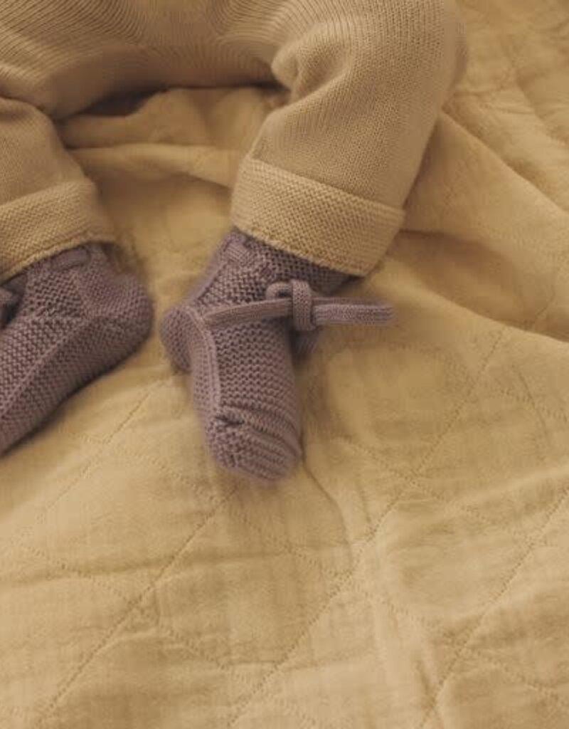 Hvid booties lilac