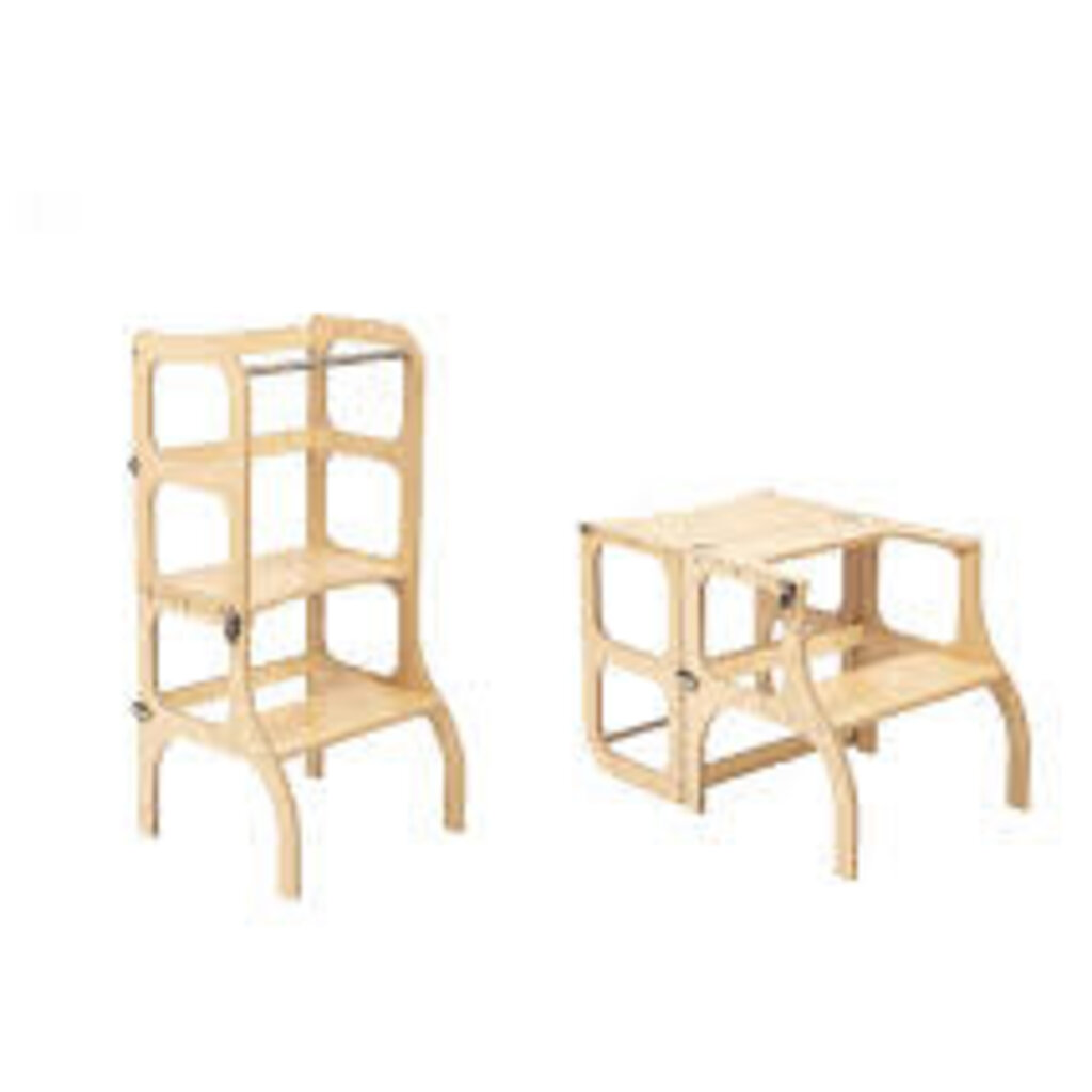 Ette Tete Houten Leertoren Step'n Sit - Natural