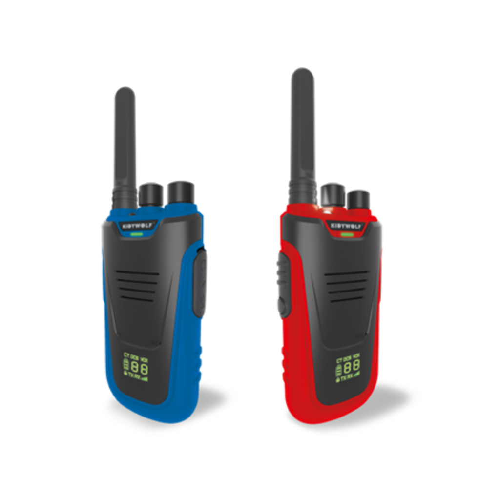 Kidywolf Kidytalk Walkie Talkie Red Blue
