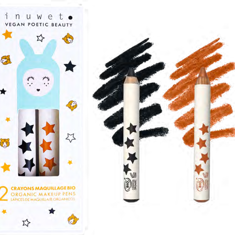 Inuwet Inuwet Set 2 Pencils Crayons King Of Fun Certified Cosmos Organic
