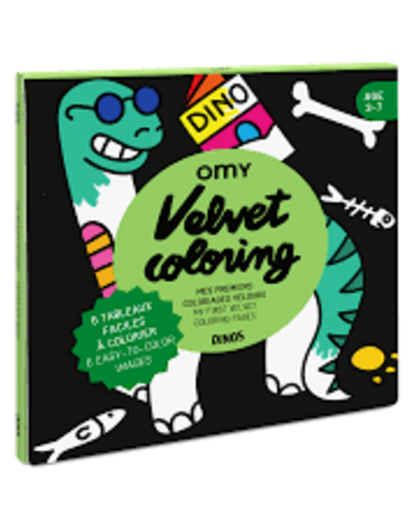 Omy Coloriage Velours - Dino