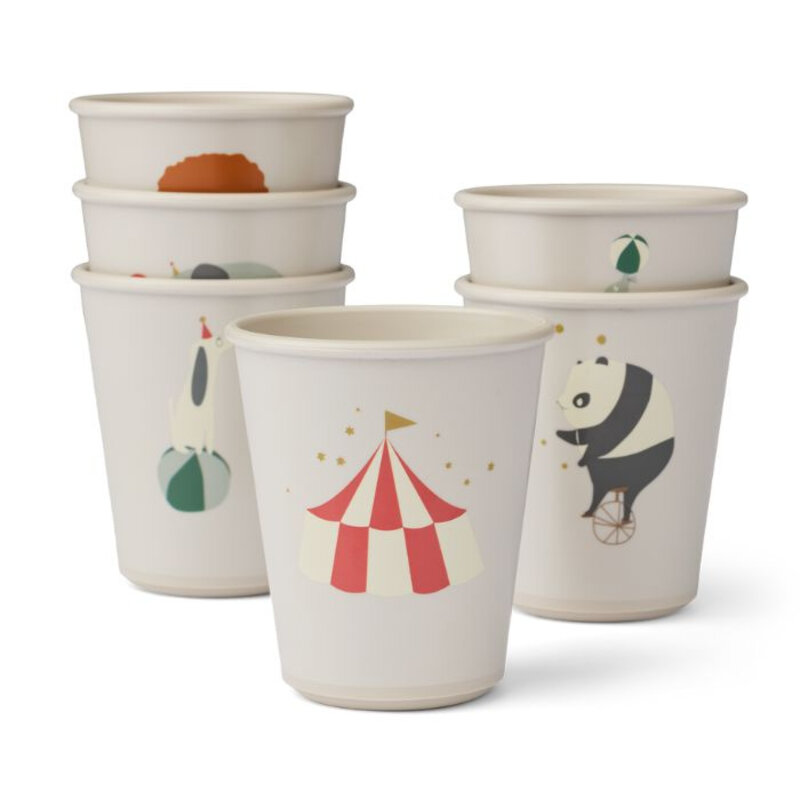 Liewood Lana Cup 6-Pack Circus / Sandy