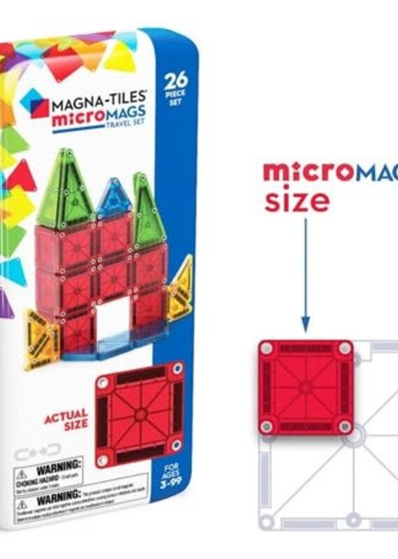 MagnaTiles Micro Mags Travel Set 26 Piece Set