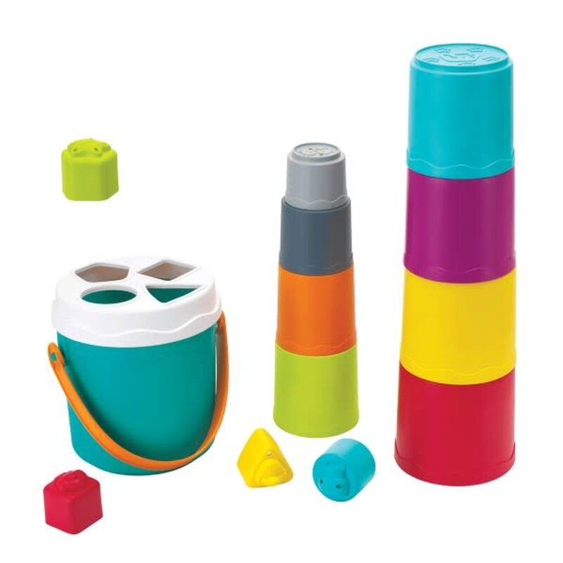 BKids Shape Sorting Stack N' Nest Buckets