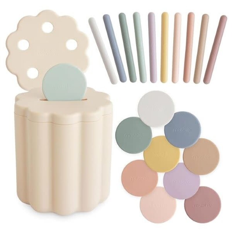 Mushie MUSHIE - COIN & TUBE SORTING SET