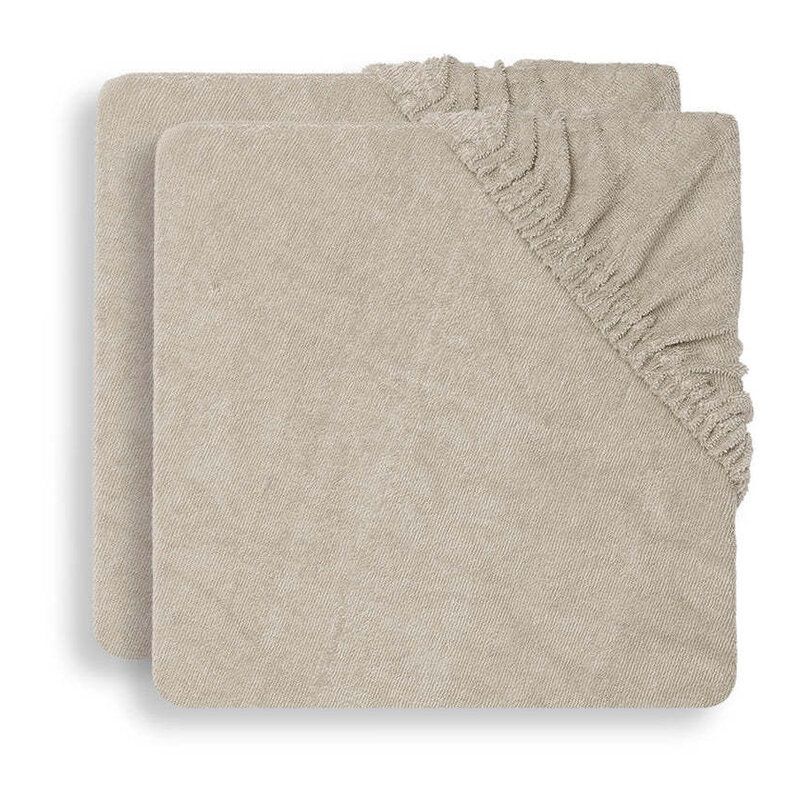 Jollein Aankleedkussenhoes Badstof 50x70cm Nougat (2pack)