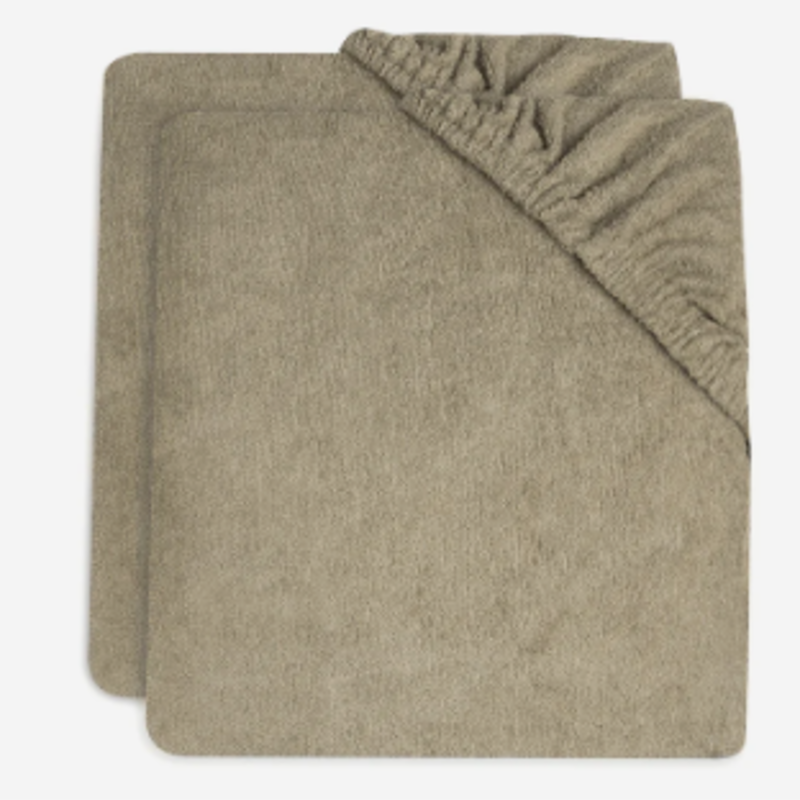 Jollein Aankleedkussenhoes Badstof 50x70cm Olive Green (2pack)