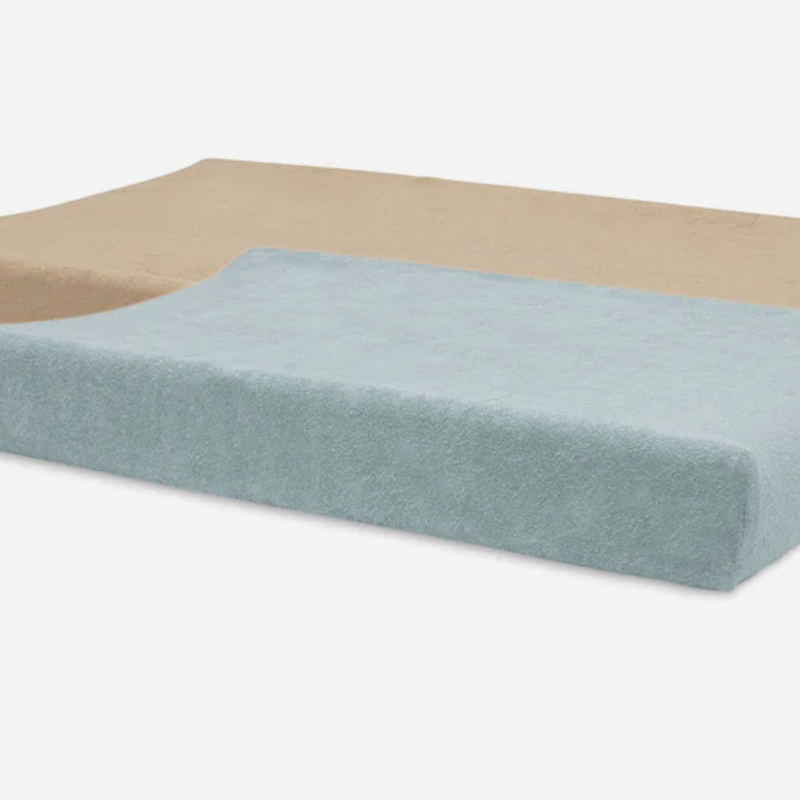 Jollein Aankleedkussenhoes Badstof 50x70cm Sea Green/Biscuit (2p)
