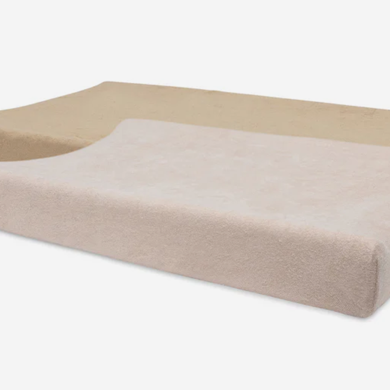Jollein Aankleedkussenhoes Badstof 50x70cm Wild Rose/Biscuit (2p)