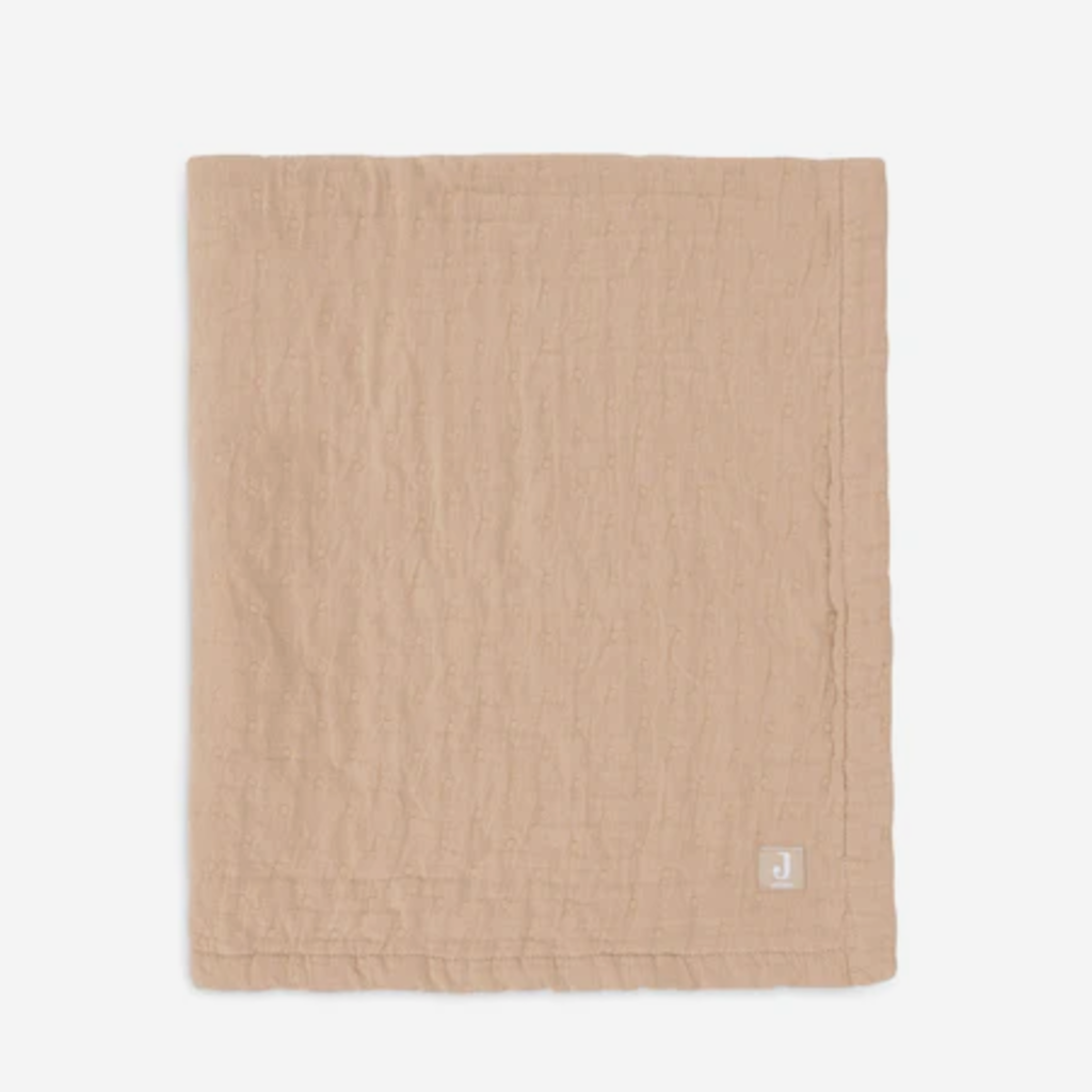 Jollein Deken Hydrofiel 75x100cm Jacquard Biscuit GOTS