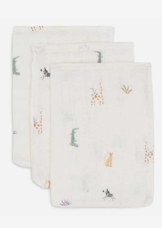 Jollein Hydrofiel Washandje 15x20cm Jungle Jambo (3pack)