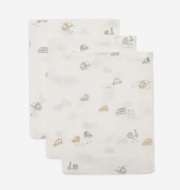 Jollein Hydrofiel Washandje 15x20cm On The Go (3pack)