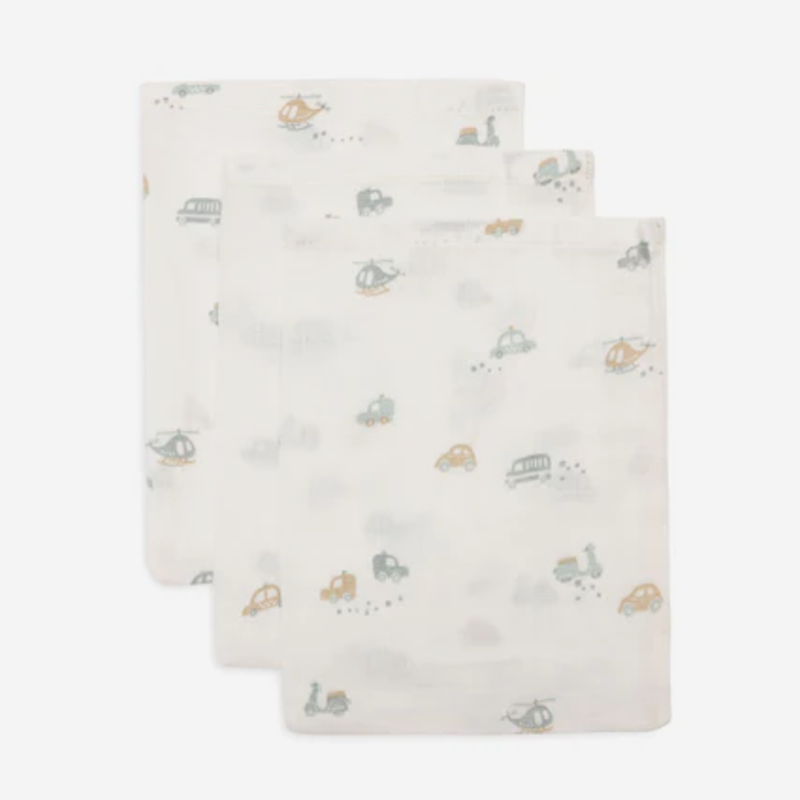 Jollein Hydrofiel Washandje 15x20cm On The Go (3pack)