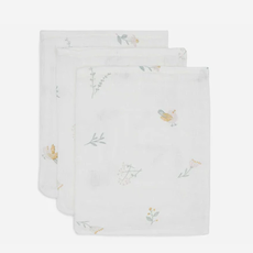 Jollein Hydrofiel Washandje 15x20cm Lovely Birds (3pack)