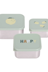 Laessig  Snackdoosje RVS 3 stuks Happy Fruits Cherry