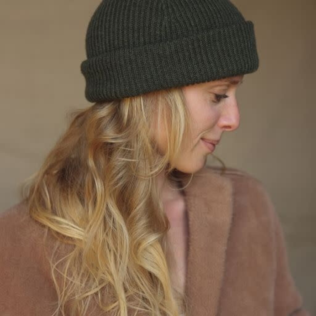 Hvid Beanie Fonzie Pine