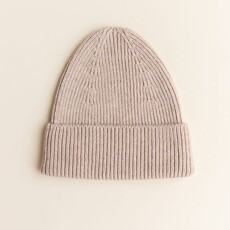 Hvid Beanie Fonzie Sand