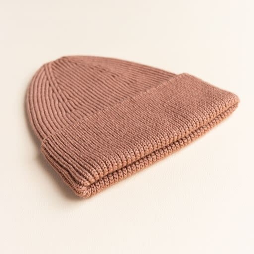 Hvid Beanie Fonzie Terracotta