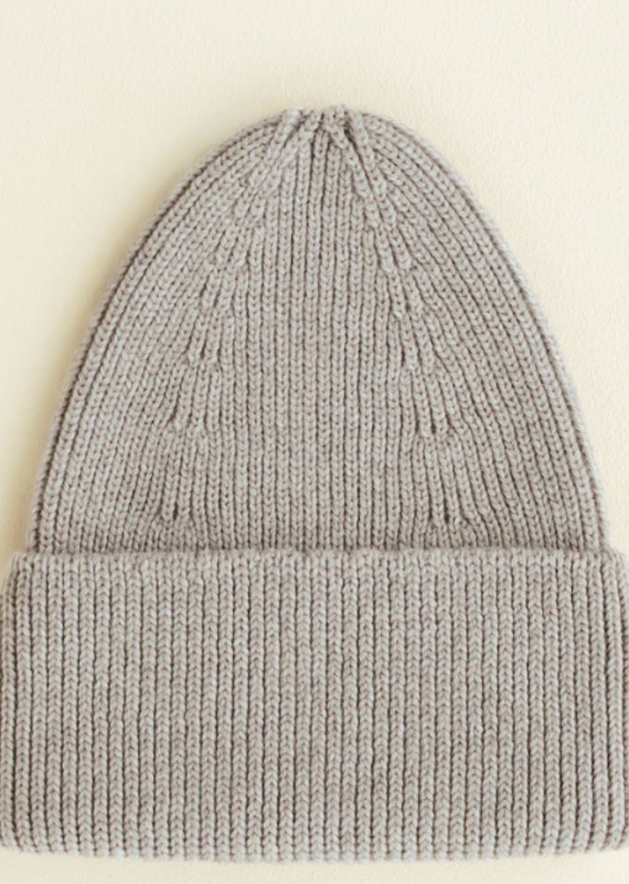 Hvid Beanie Fonzie pebble