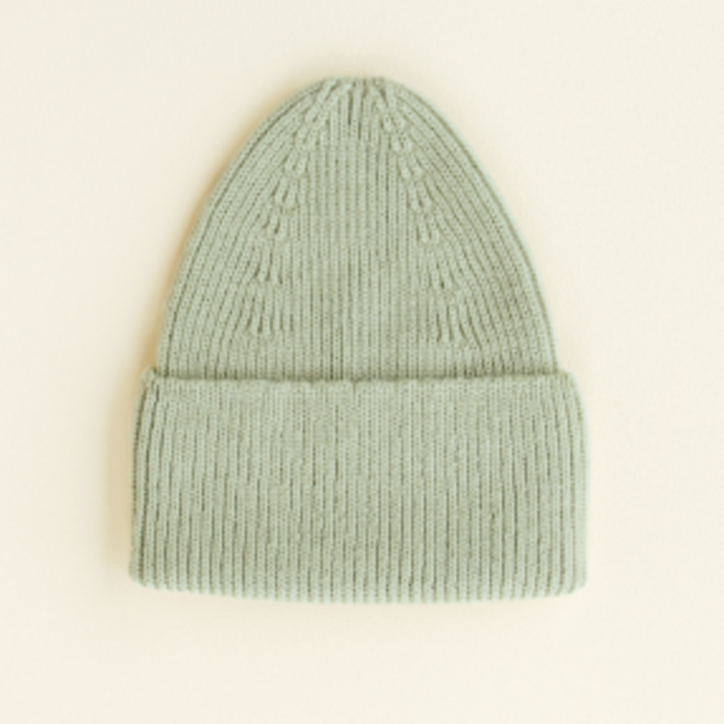 Hvid Beanie Fonzie mint