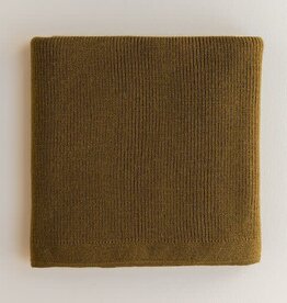 Hvid Deken Felix Mustard