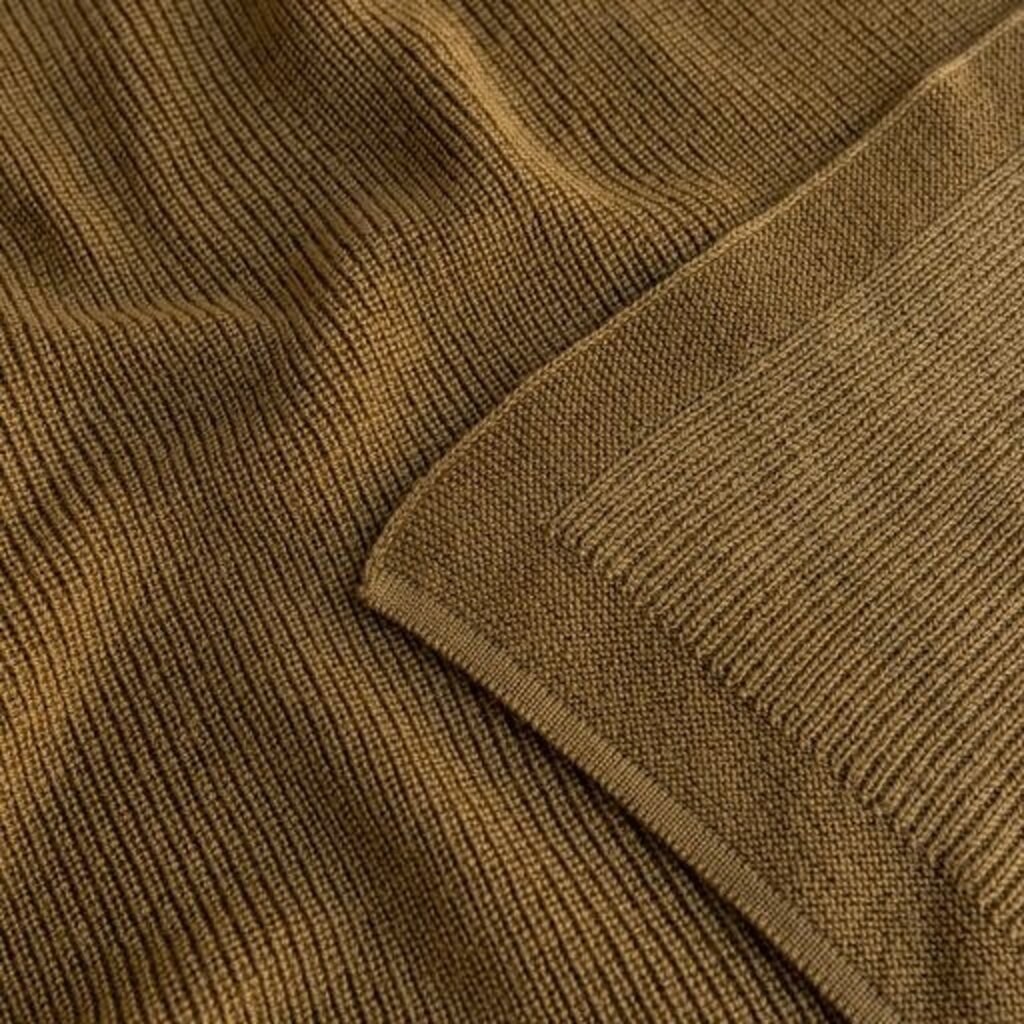 Hvid Deken Felix Mustard