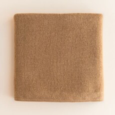 Hvid Deken Felix Ochre