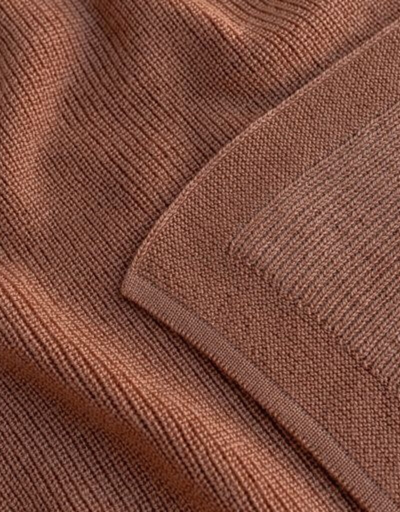 Hvid Deken Felix Terracotta