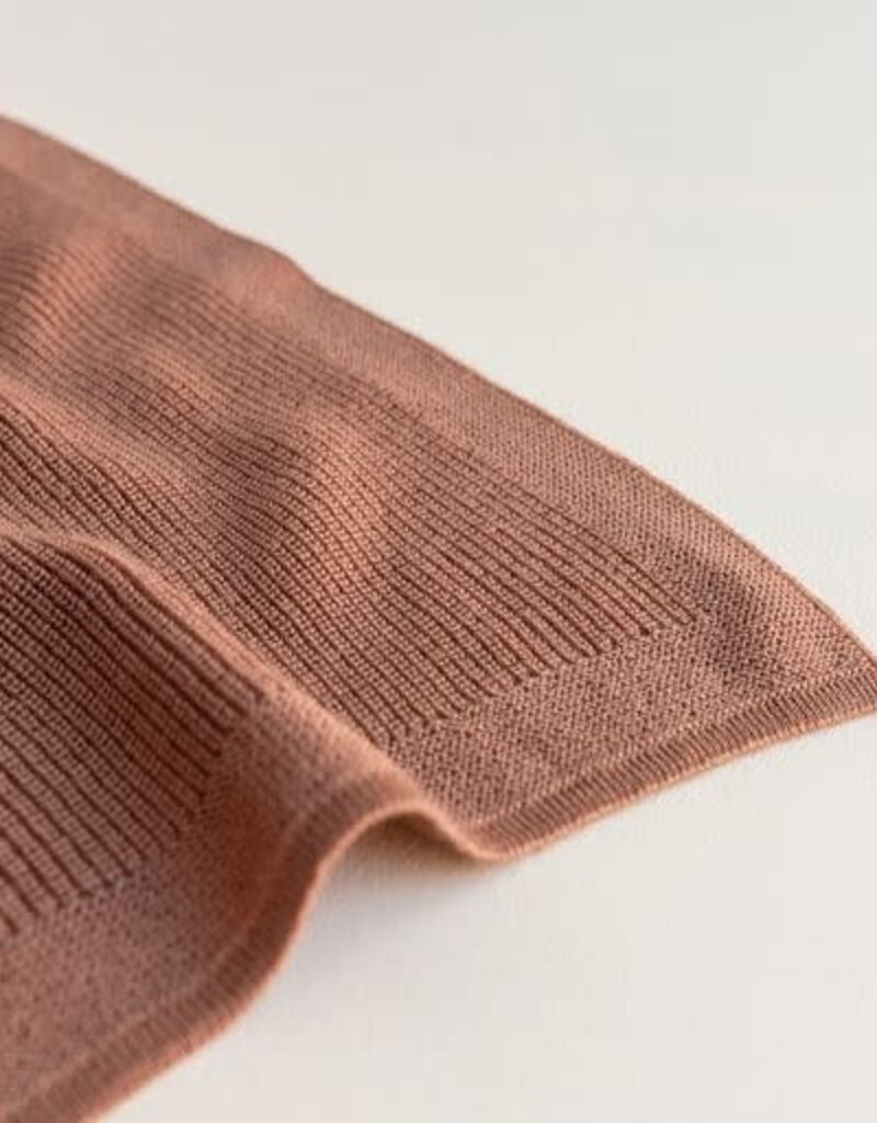 Hvid Deken Felix Terracotta
