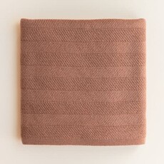 Hvid Deken Freddie Terracotta