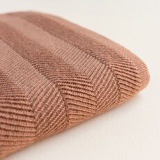 Hvid Deken Freddie Terracotta