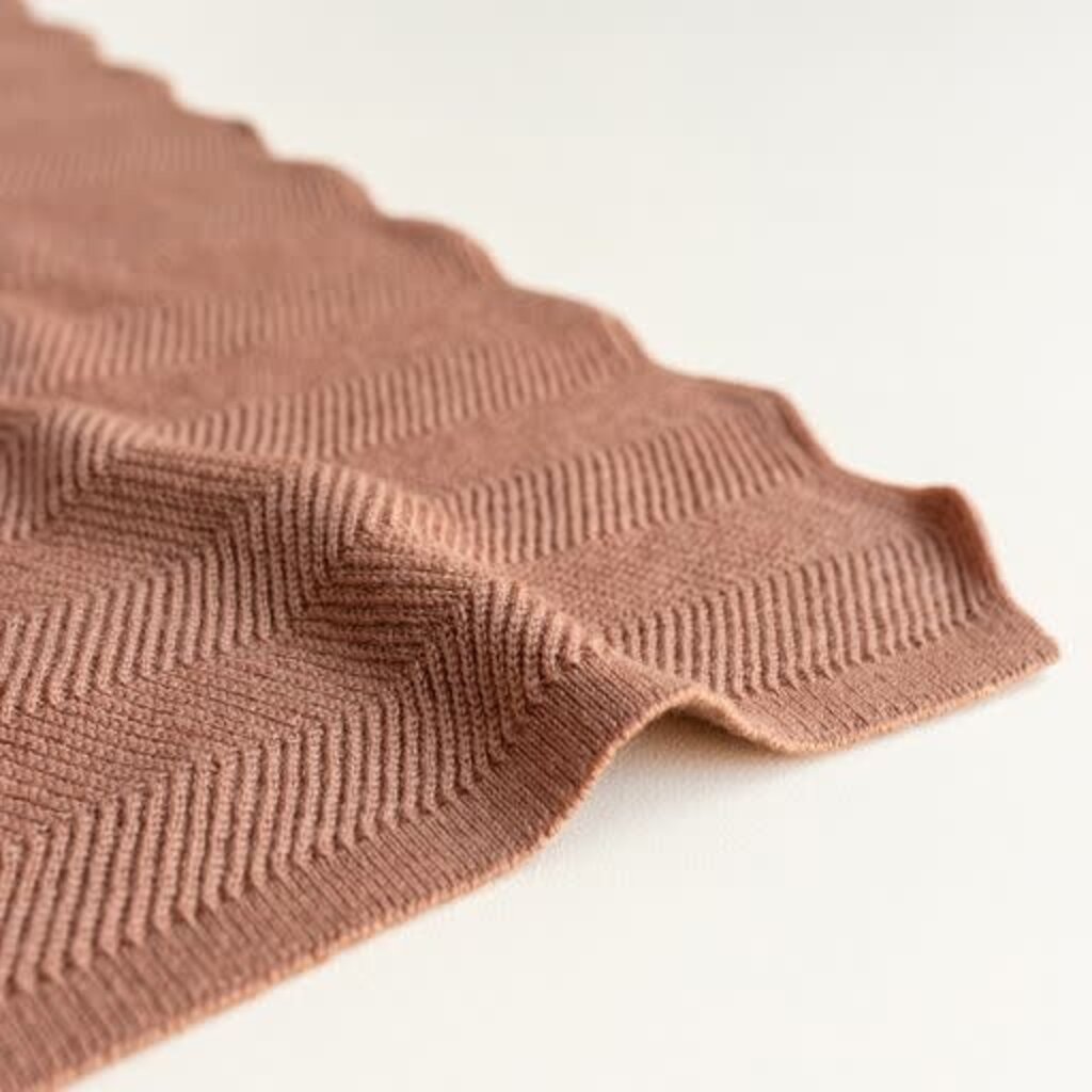 Hvid Deken Freddie Terracotta