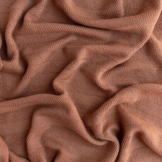 Hvid Deken Freddie Terracotta