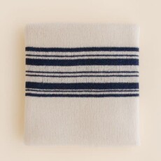 Hvid Deken Gilbert Off-White/Blue