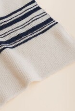 Hvid Deken Gilbert Off-White/Blue