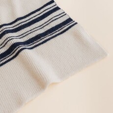 Hvid Deken Gilbert Off-White/Blue