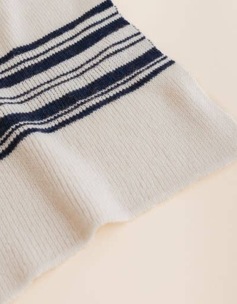 Hvid Deken Gilbert Off-White/Blue