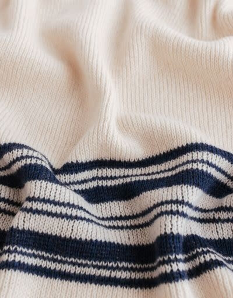 Hvid Deken Gilbert Off-White/Blue