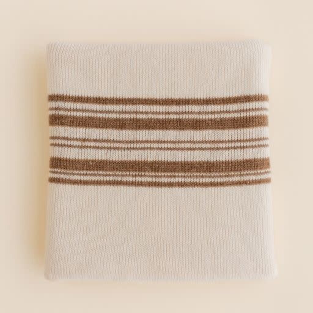 Hvid Deken Gilbert Off-White/Walnut