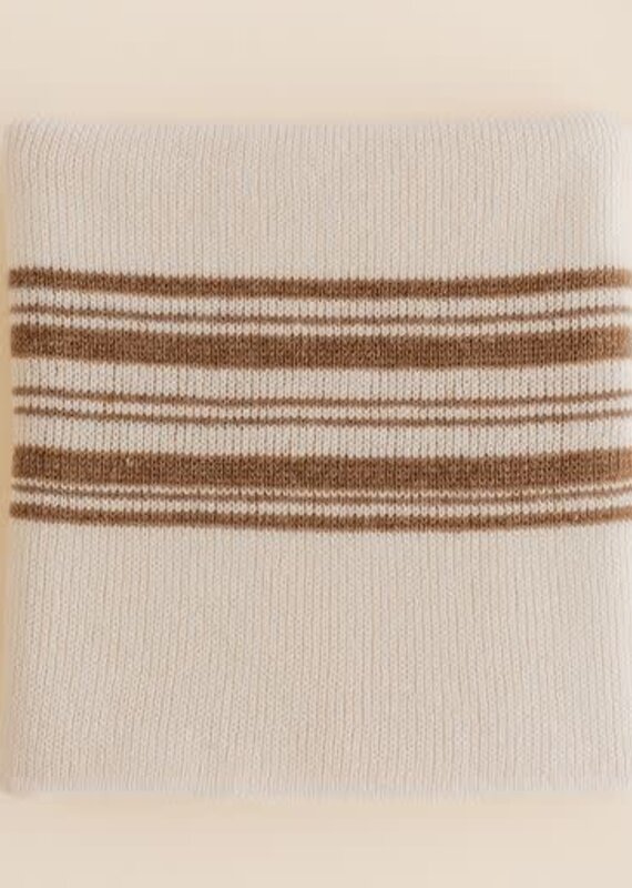 Hvid Deken Gilbert Off-White/Walnut