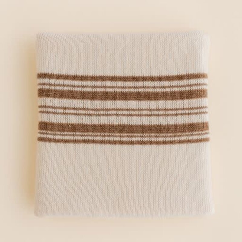 Hvid Deken Gilbert Off-White/Walnut