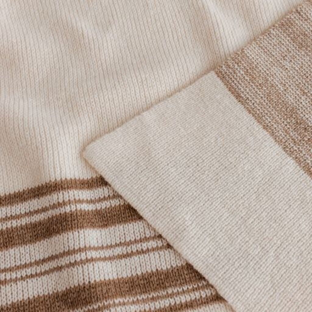Hvid Deken Gilbert Off-White/Walnut