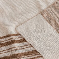 Hvid Deken Gilbert Off-White/Walnut