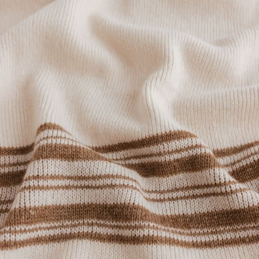 Hvid Deken Gilbert Off-White/Walnut