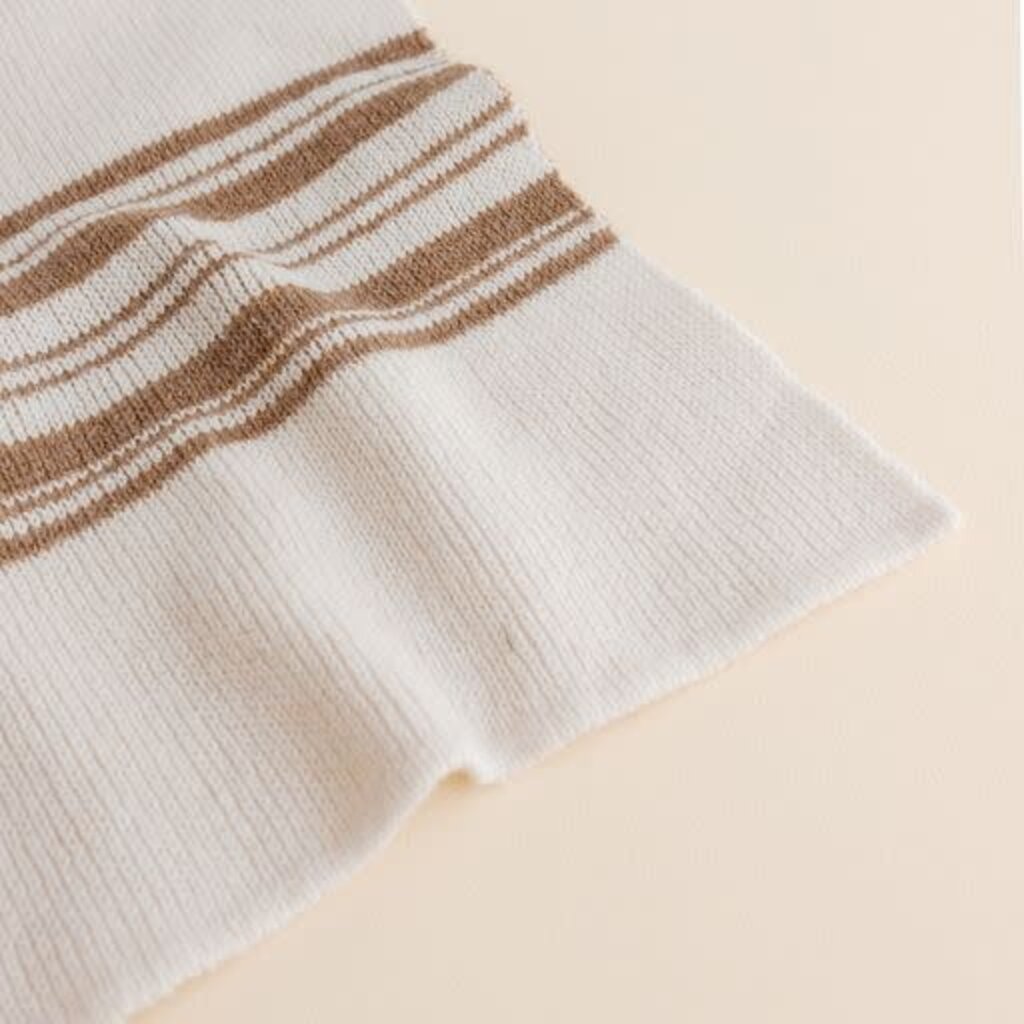 Hvid Deken Gilbert Off-White/Walnut