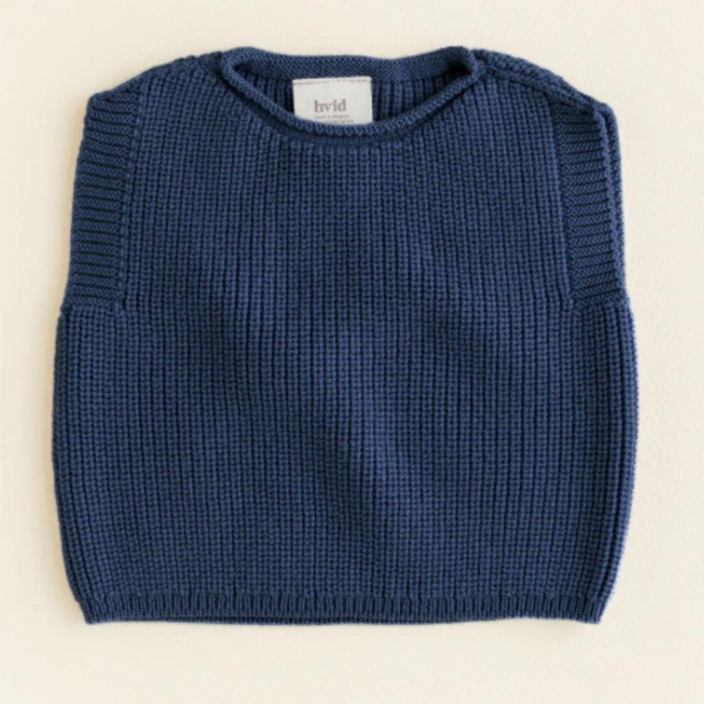 Hvid Vest Harvey Blue